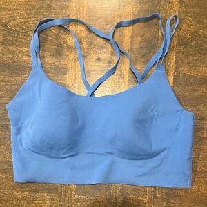OFFLINE By Aerie size Medium Blue Real Me Hold Up Strappy Sports Bra